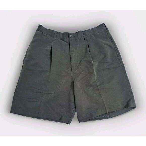 Chaps Ralph Lauren Men's Size 34 Pleated Rayon Green Dress Golf Shorts - Picture 1 of 8